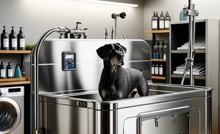 baignoire de toilettage