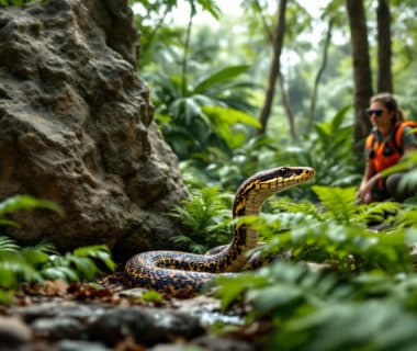 découvrez dans cet article comment réagir face à la vipère du gabon, une espèce venimeuse redoutée. apprenez également à identifier les zones à risque où sa présence est fréquente, afin d'assurer votre sécurité lors de vos explorations en milieu naturel.