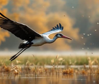 découvrez les fascinantes migrations de la cigogne noire et son rôle essentiel dans la régulation des populations d'insectes nuisibles. plongez dans le monde de ces oiseaux migrateurs et apprenez comment leur parcours influence l'équilibre écologique.