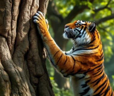 découvrez les raisons fascinantes qui poussent le tigre à marquer son territoire en sous-bois et apprenez à interpréter les signaux qu'il émet. plongez dans l'univers mystérieux de ce prédateur emblématique et explorez son comportement territorial crucial pour sa survie.