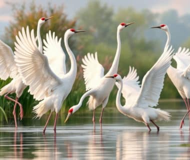 découvrez comment observer la danse en groupe des majestueuses grues blanches et apprenez à quelle période fascinante elles migrent. plongez dans l'univers de ces oiseaux captivants et ne manquez pas nos conseils pratiques pour apprécier leur spectacle naturel.