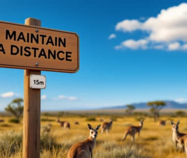 découvrez comment interagir en toute sécurité avec les kangourous en australie : apprenez quelles distances respecter pour éviter les réactions de défense et les meilleurs spots pour les observer dans leur habitat naturel.