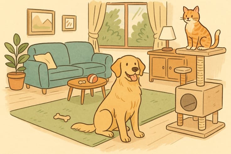 animaux domestiques en sécurité